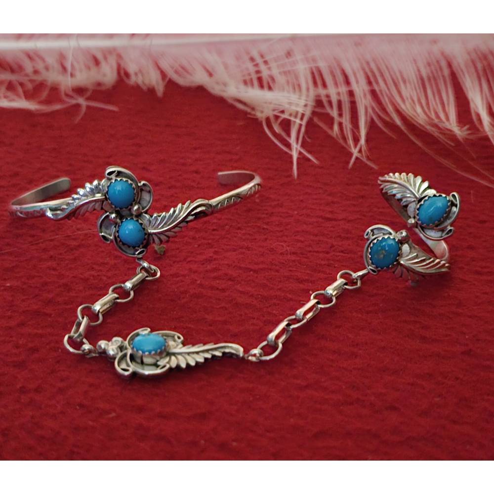 Slave bracelet, Pawn, Navajo, Arizona, 925 Sterling, (SKL3) Bild 1