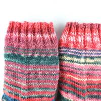 Socken in Größe 32/33 handgestrickt, Unikat, Scrappy Socks, Kindersocken Bild 3