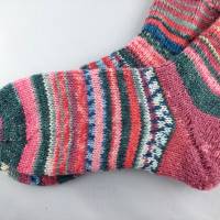 Socken in Größe 32/33 handgestrickt, Unikat, Scrappy Socks, Kindersocken Bild 6