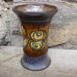 Strehla Vase 1432 Fat Lava Keramik  DDR  60er 70er Jahre Bild 2