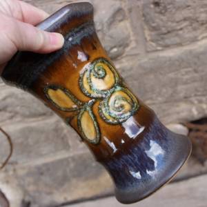 Strehla Vase 1432 Fat Lava Keramik  DDR  60er 70er Jahre Bild 8
