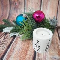 Weihnachtl. Kerzenständer 2in1 für Teelicht und Stabkerze Bild 4