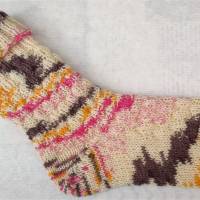 bunte handgestrickte Socken Gr. 32/33 Bild 2