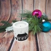 Weihnachtl. Kerzenständer 2in1 für Teelicht und Stabkerze Bild 2