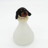 Dackelkopf mit Glaskorken als Flaschenverschluss, ein Geschenk für Hundebesitzer Bild 5