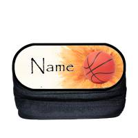 Basketball Stiftebox personalisiert | Stiftetui mit Namen | Schlampermäppchen | Stiftemäppchen Bild 1