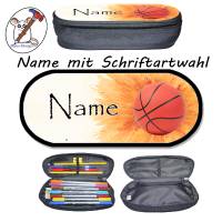 Basketball Stiftebox personalisiert | Stiftetui mit Namen | Schlampermäppchen | Stiftemäppchen Bild 2