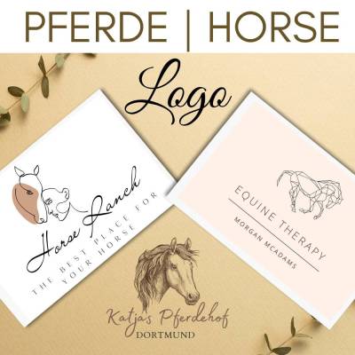 Pferde Logo Design für Reiterhöfe, Dressurreiten, Pferdetherapeuten, Unternehmen, Selbstständige, Pferdehöfe