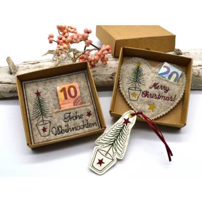 Stickdatei Wunscherfüller Weihnachten mit Anhänger