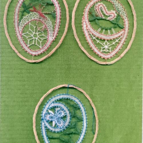 Ostereier Klöppelbrief als PDF Download