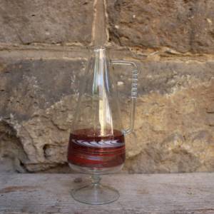 filigrane Vase Krug Glas mundgeblasen Lauscha 60er 70er Jahre Vintage DDR Bild 2