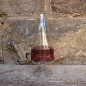 filigrane Vase Krug Glas mundgeblasen Lauscha 60er 70er Jahre Vintage DDR Bild 5