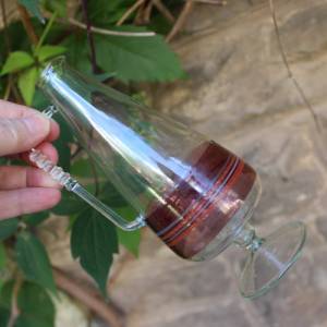 filigrane Vase Krug Glas mundgeblasen Lauscha 60er 70er Jahre Vintage DDR Bild 8