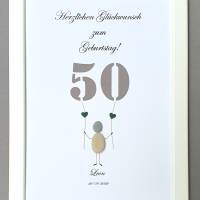Geldgeschenk Steinbild 30.Geburtstag,40.Geburtstag,50.Geburtstag,60.Geburtstag,70.Geburtstag,Geburtstagsgeschenk Bild 6