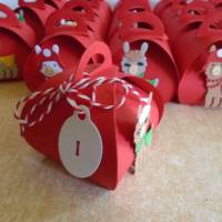Adventskalender Alpaka Lama  Weihnachtskalender Kinder Junge Mädchen  Zierschachteln Schachteln zum Befüllen Bild 5