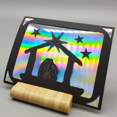 Weihnachtskarte Krippe