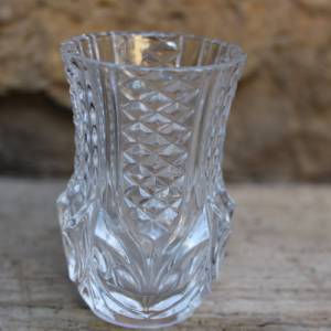 Miniatur Vase Kristall Vintage 50er 60er Jahre DDR Bild 2