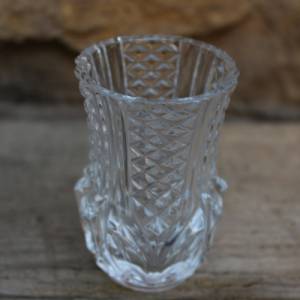 Miniatur Vase Kristall Vintage 50er 60er Jahre DDR Bild 3