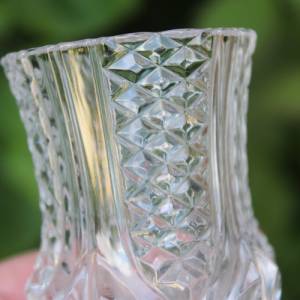 Miniatur Vase Kristall Vintage 50er 60er Jahre DDR Bild 5