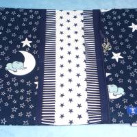 Windeltasche mit Elefant, Mond und Sterne | Wickeltasche für Baby unterwegs | Universaltasche Bild 4