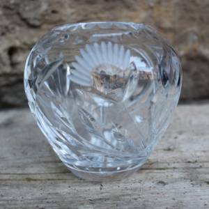 kleine Kugelvase Vase 24 % Bleikristall Vintage 60er 70er Jahre Bild 1