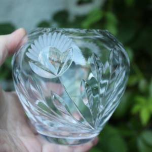 kleine Kugelvase Vase 24 % Bleikristall Vintage 60er 70er Jahre Bild 2