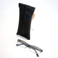 Upcycling Brillenetui, Brillenbox aus Fahrradinnenschlauch und Alcantara Bild 5