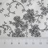 Baumwolle Baumwollstoff Popeline Blumen Ranken weiß-schwarz Oeko-Tex Standard 100(1m/9 ,-€) Bild 2