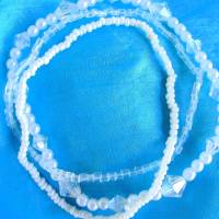 Perlenarmband-Set 3-teilig in Weiß-Transparent handgemacht von Hobbyhaus Bild 10