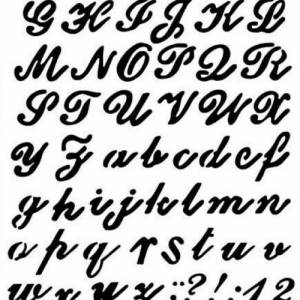 Buchstaben Zahlen Schablone Scrapbooking Letter Stencil DIY Basteln Druck Malen Bild 2