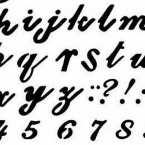 Buchstaben Zahlen Schablone Scrapbooking Letter Stencil DIY Basteln Druck Malen Bild 4