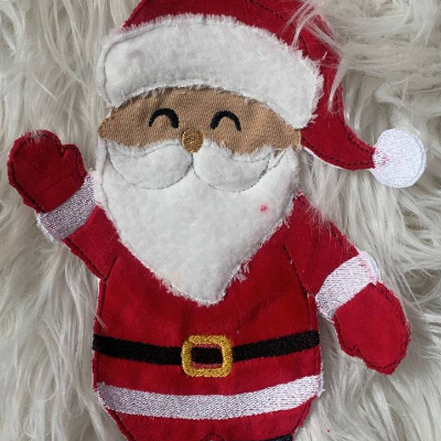 Stickdatei, Doodle Weihnachtsmann Applikation, Set 752