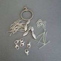 Perlen Scoop mit Zubehör/ Perlen Konfetti/ DIY Perlen Schmuck Bastelset in Silber/ Schmuck zum selber machen/ Bild 4