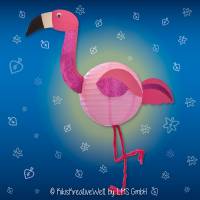 Laternen Bastel-Set "Flamingo Fiona" für Martinsumzug, Laternenumzug, Sankt Martin, Lampe, Lichterkette, Kinder Bild 1