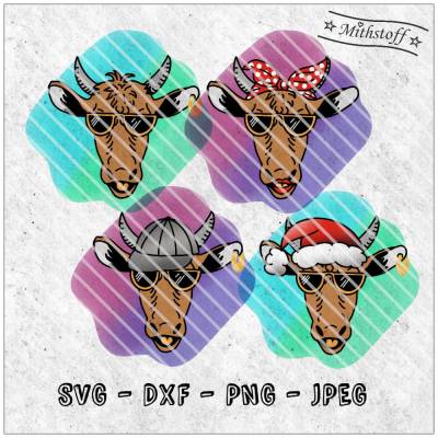 Plotterdatei - kuuuhle Kuh - SVG - DXF - Datei - Mithstoff - Kühe - lustig