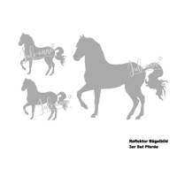 Reflektor Bügel Bild - 3er Set Pferde *Eigenproduktion Bild 1
