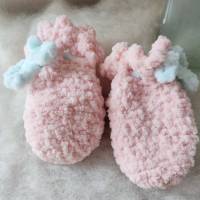 Baby-Set, Mütze und Handschuhe, dick& warm, rosa Bild 4