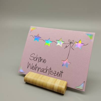 Weihnachtskarte Sterne