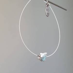 Armband Silber mit Schmetterling, Perle, Edelstein Apatit, minimalistisch Bild 8