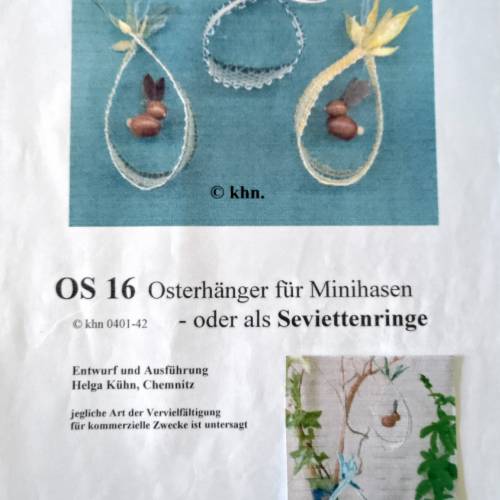 Osteranhänger Klöppelbrief als PDF Download