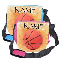 Kindergarten Rucksack oder Tasche Motiv Basketball mit Name / Personalisierbar / Blau / Rosa Bild 4