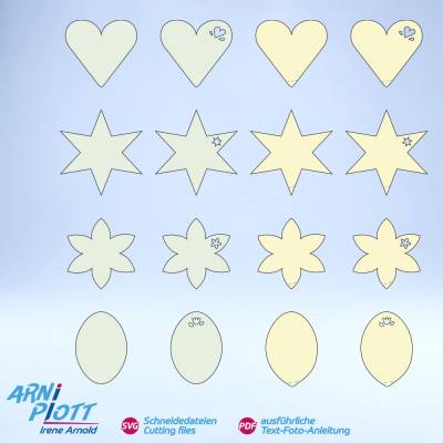 Null-Euro-Plotterdatei – Schildchen für Falt-Objekte als Tischkarte von ARNi-Plott (900)