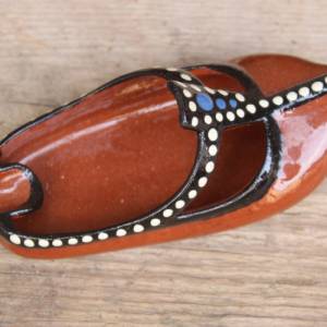 kleiner Keramik Schuh mini Aschenbecher Reise Aschenbecher Vintage Bulgarien Bild 2