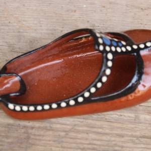 kleiner Keramik Schuh mini Aschenbecher Reise Aschenbecher Vintage Bulgarien Bild 4