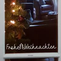 Türschild, Fenstersticker "Merry christmas" Frohe Weihnachten, Wandtattoo, Wandsticker, Glassticker, Aufkleber Bild 1