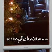 Türschild, Fenstersticker "Merry christmas" Frohe Weihnachten, Wandtattoo, Wandsticker, Glassticker, Aufkleber Bild 2