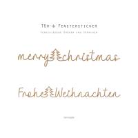 Türschild, Fenstersticker "Merry christmas" Frohe Weihnachten, Wandtattoo, Wandsticker, Glassticker, Aufkleber Bild 5