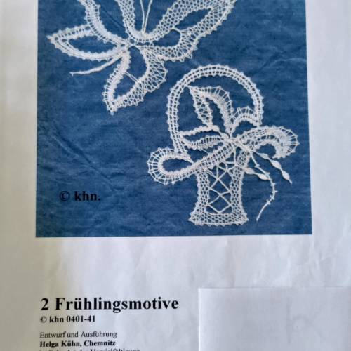 2 Frühlingsmotive Klöppelbrief als PDF Download
