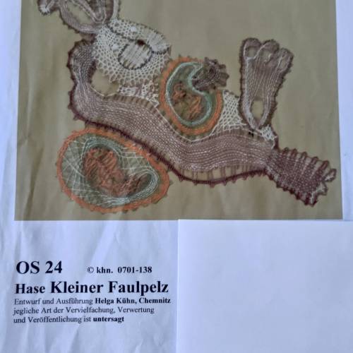 Hase kleiner Faulpelz Klöppelbrief als PDF Download