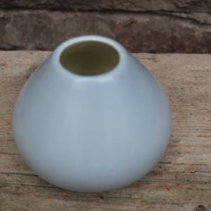 kleine Vase Studiokeramik Keramik hellgrau 60er 70er Jahre Bild 2